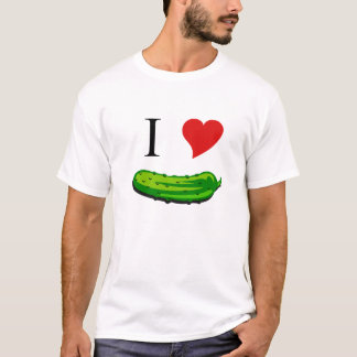 Ik hou van augurken t-shirt