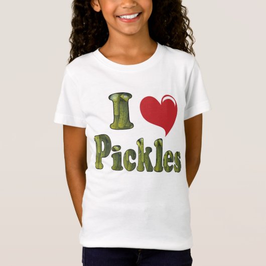 Ik hou van augurken t-shirt (Voorkant)