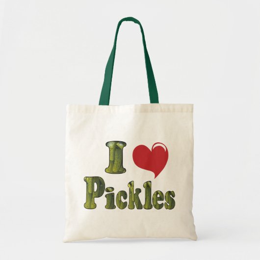Ik hou van augurken tote bag (Voorkant)