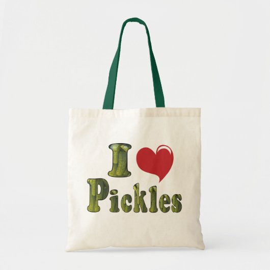Ik hou van augurken tote bag (Voorkant)