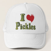 Ik hou van augurken trucker pet (Voorkant)