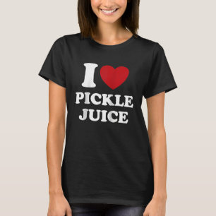 Ik hou van augurkensap Ik Hart augurkensap Valenti T-shirt