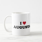 Ik hou van Augusta Georgia Koffiemok (Links)