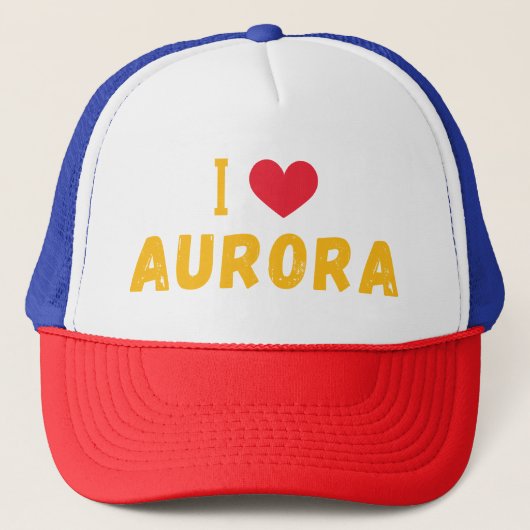 Ik hou van Aurora, Colorado Trucker Pet (Voorkant)