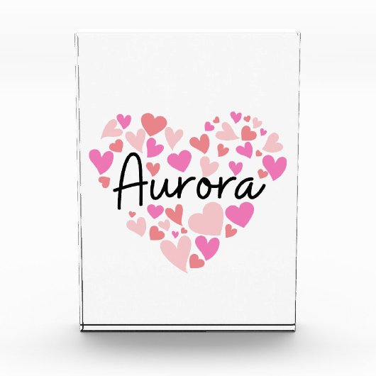 Ik hou van Aurora Fotoblokken (Voorkant)