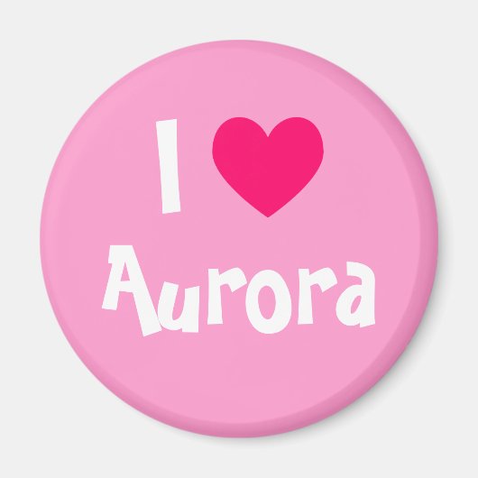 Ik hou van Aurora Magneet (Voorkant)