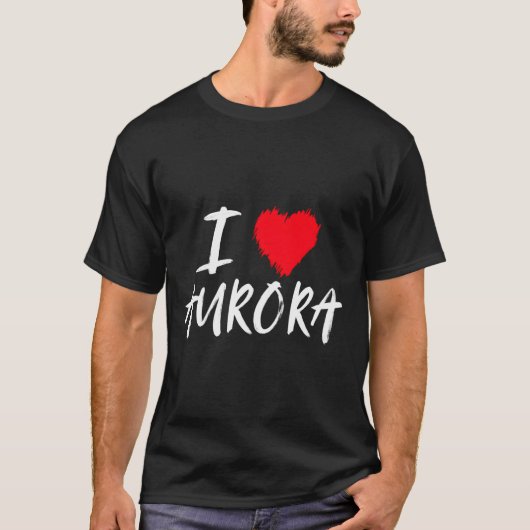 Ik hou van Aurora Vrouw Dochter Mama Vriendin Gran T-shirt (Voorkant)