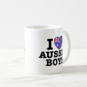 Ik hou van Aussie Boys Koffiemok (Voorkant rechts)