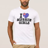 Ik hou van Aussie meisjes T-shirt (Voorkant)