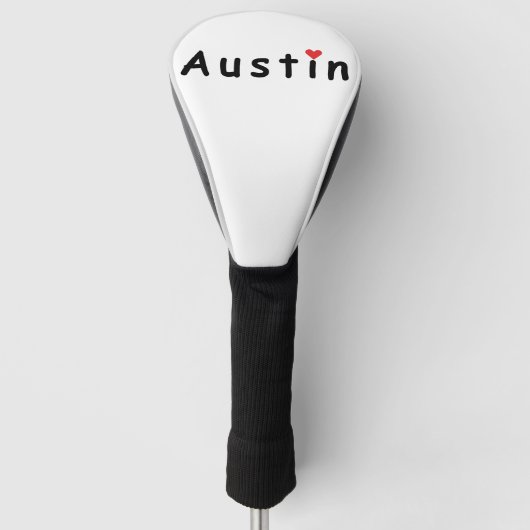 Ik hou van Austin Golfheadcover (Voorkant)