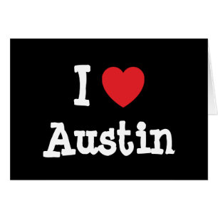 Ik hou van Austin hart T-Shirt