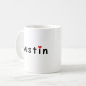 Ik hou van Austin Koffiemok (Voorkant links)