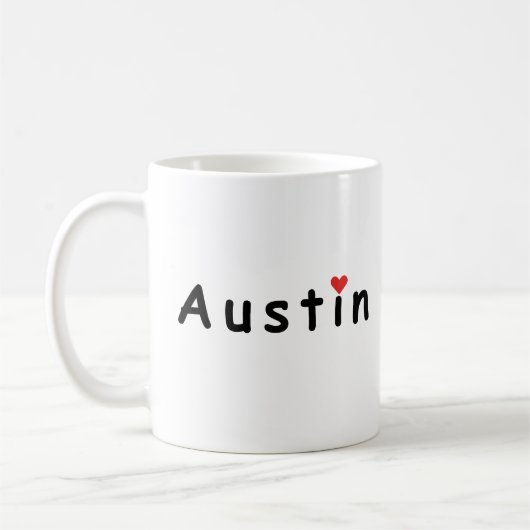 Ik hou van Austin Koffiemok (Links)