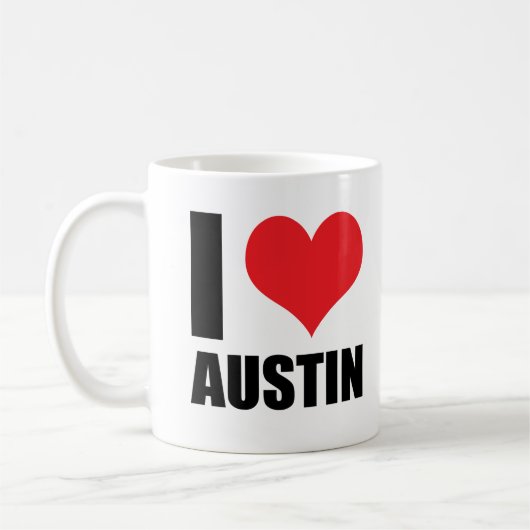 Ik hou van Austin Koffiemok (Links)