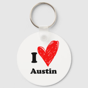 Ik hou van Austin Sleutelhanger