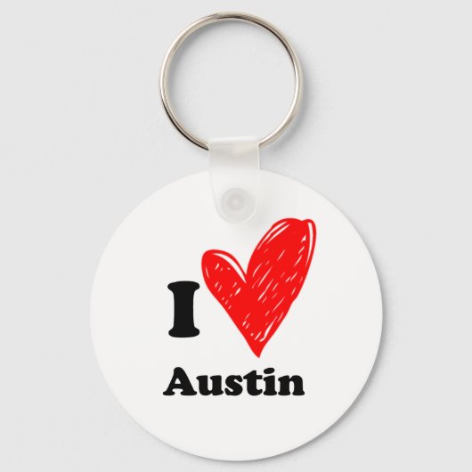 Ik hou van Austin Sleutelhanger (Voorkant)