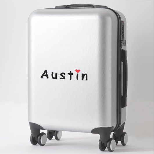 Ik hou van Austin Sticker (Koffer)