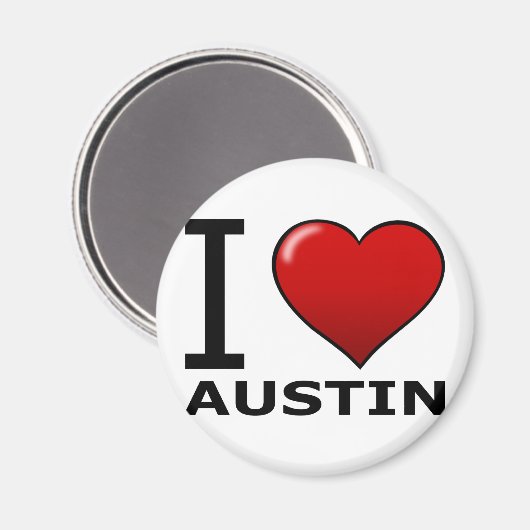 IK HOU VAN AUSTIN, TX - TEXAS MAGNEET (Voorkant / Achterkant)