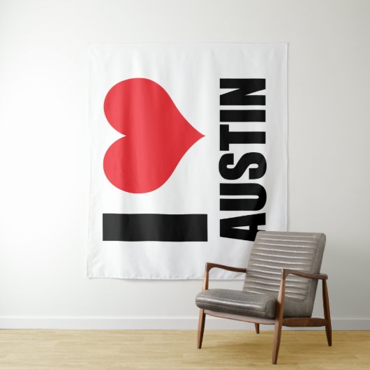 Ik hou van Austin Wandkleed (In situ)