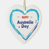 "Ik hou van AUSTRALIË" Australia Day 26 January Mo Keramisch Ornament (Rechts)