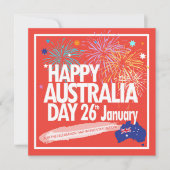 "Ik hou van AUSTRALIË" Australië Dag 26 januari Feestdagenkaart (Voorkant)