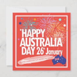 "Ik hou van AUSTRALIË" Australië Dag 26 januari Feestdagenkaart