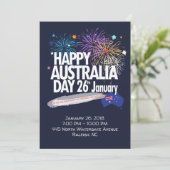 "IK HOU VAN AUSTRALIË" Australië Dag 26 januari Feestdagenkaart (Staand voorkant)
