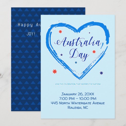 "Ik hou van AUSTRALIË" Australië Dag 26 januari Feestdagenkaart (Voorkant / Achterkant)