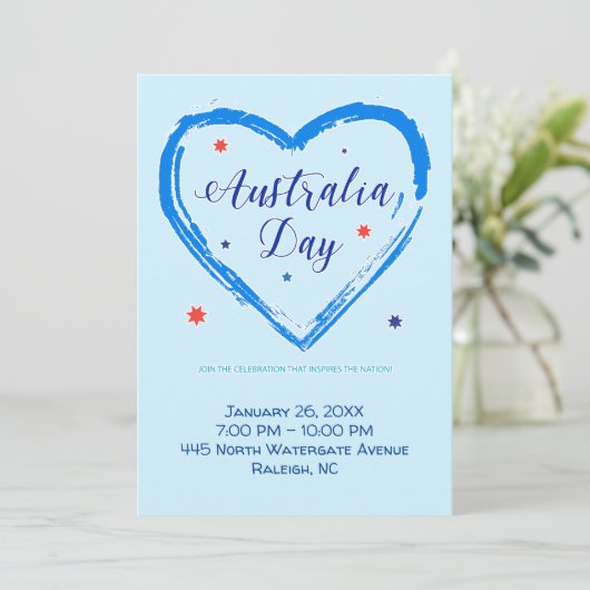 "Ik hou van AUSTRALIË" Australië Dag 26 januari Feestdagenkaart (Staand voorkant)
