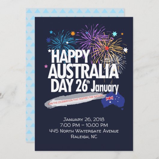 "IK HOU VAN AUSTRALIË" Australië Dag 26 januari Kaart (Voorkant / Achterkant)