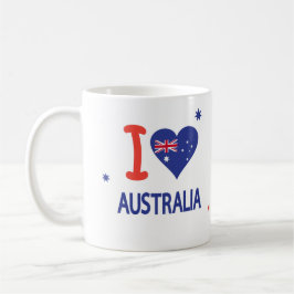 "Ik hou van AUSTRALIË" Australië Dag 26 januari Koffiemok