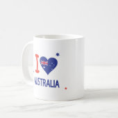 "Ik hou van AUSTRALIË" Australië Dag 26 januari Koffiemok (Voorkant links)