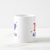 "Ik hou van AUSTRALIË" Australië Dag 26 januari Koffiemok (Center)