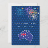 "Ik hou van AUSTRALIË" Australië Dag 26 januari Save The Date (Achterkant)