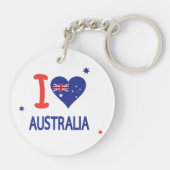 "Ik hou van AUSTRALIË" Australië Dag 26 januari Sleutelhanger (Achterkant)
