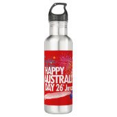 "Ik hou van AUSTRALIË" Australië Dag 26 januari Waterfles (Voorkant)