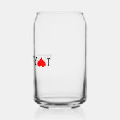Ik hou van Australië Blikvorm Glas (Links)