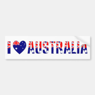 Ik hou van Australië (Donker) Bumpersticker
