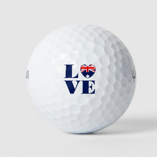 Ik hou van Australië Golfballen (Voorkant)