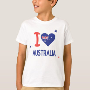 Ik hou van AUSTRALIË Happy Australia Day 26 janua T-shirt