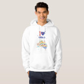 Ik hou van AUSTRALIË Happy Australia Day 26 januar Hoodie (Voorkant volledig)