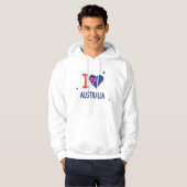 Ik hou van AUSTRALIË Happy Australia Day 26 januar Hoodie (Voorkant volledig)