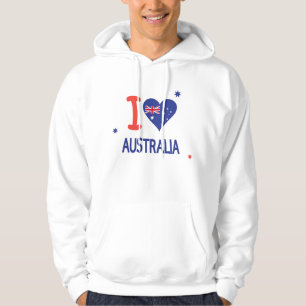 Ik hou van AUSTRALIË Happy Australia Day 26 januar Hoodie
