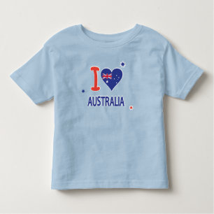 Ik hou van AUSTRALIË Happy Australia Day 26 januar Kinder Shirts