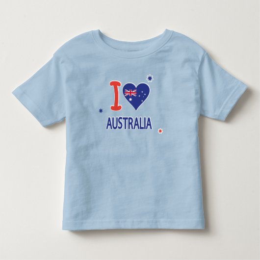 Ik hou van AUSTRALIË Happy Australia Day 26 januar Kinder Shirts (Voorkant)