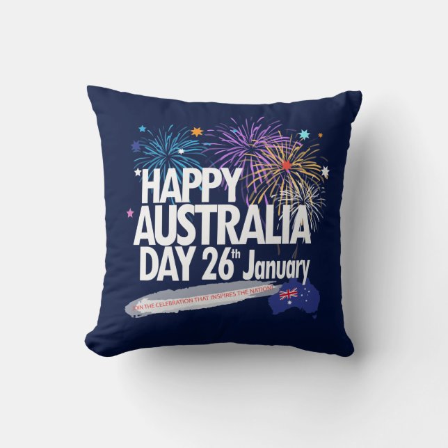 Ik hou van AUSTRALIË Happy Australia Day 26 januar Kussen (Voorkant)