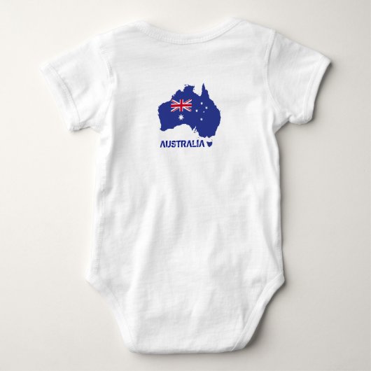 Ik hou van AUSTRALIË Happy Australia Day 26 januar Romper (Achterkant)
