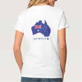 Ik hou van AUSTRALIË Happy Australia Day 26 januar T-shirt (Achterkant)