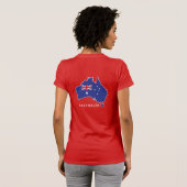 Ik hou van AUSTRALIË Happy Australia Day 26 januar T-shirt (Achterkant volledig)