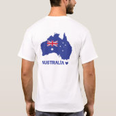 Ik hou van AUSTRALIË Happy Australia Day 26 januar T-shirt (Achterkant)